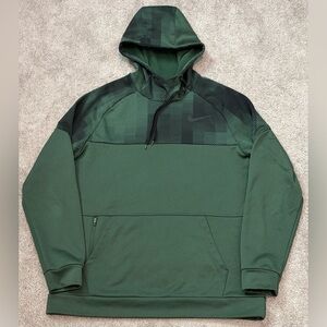 Nike Men’s Large Standard Fit Dri-fit Green Long Sleeve Hoodie Sweatshirt